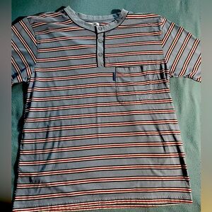 Kayser size L short-sleeved striped shirt